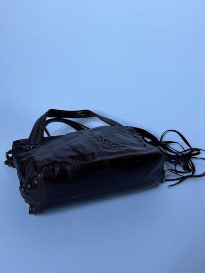 Dakota Japan Leather Horseshoe Fringe Bag