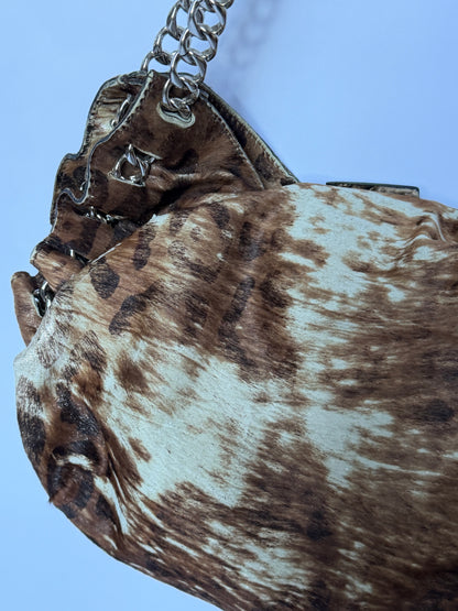 Italian Animal Print Chain Bag