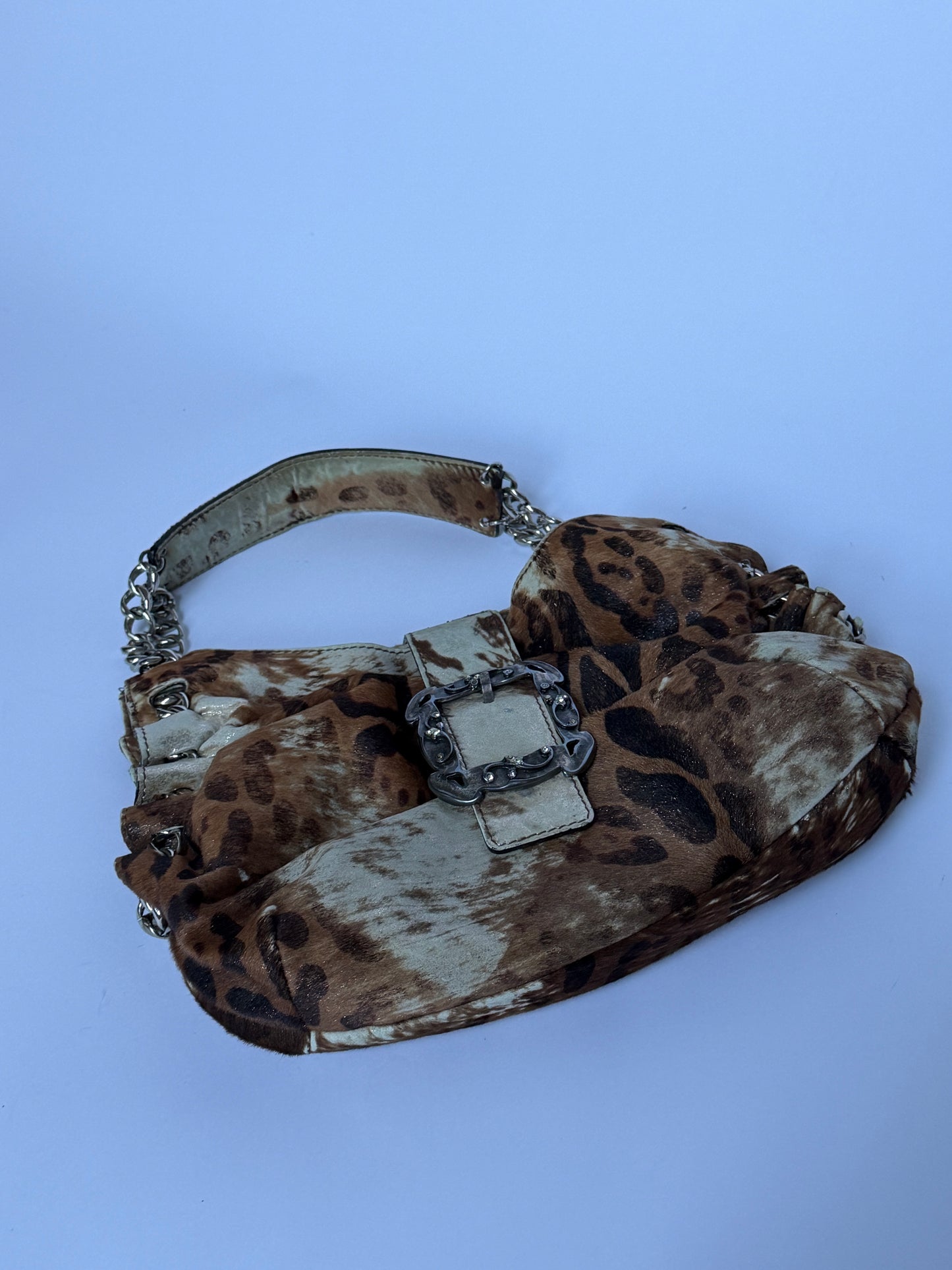 Italian Animal Print Chain Bag