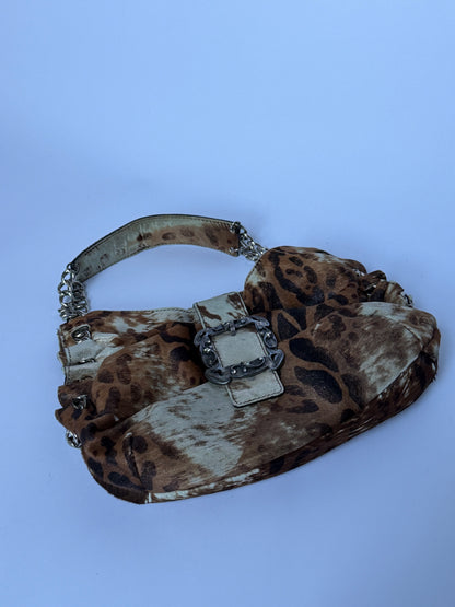 Italian Animal Print Chain Bag