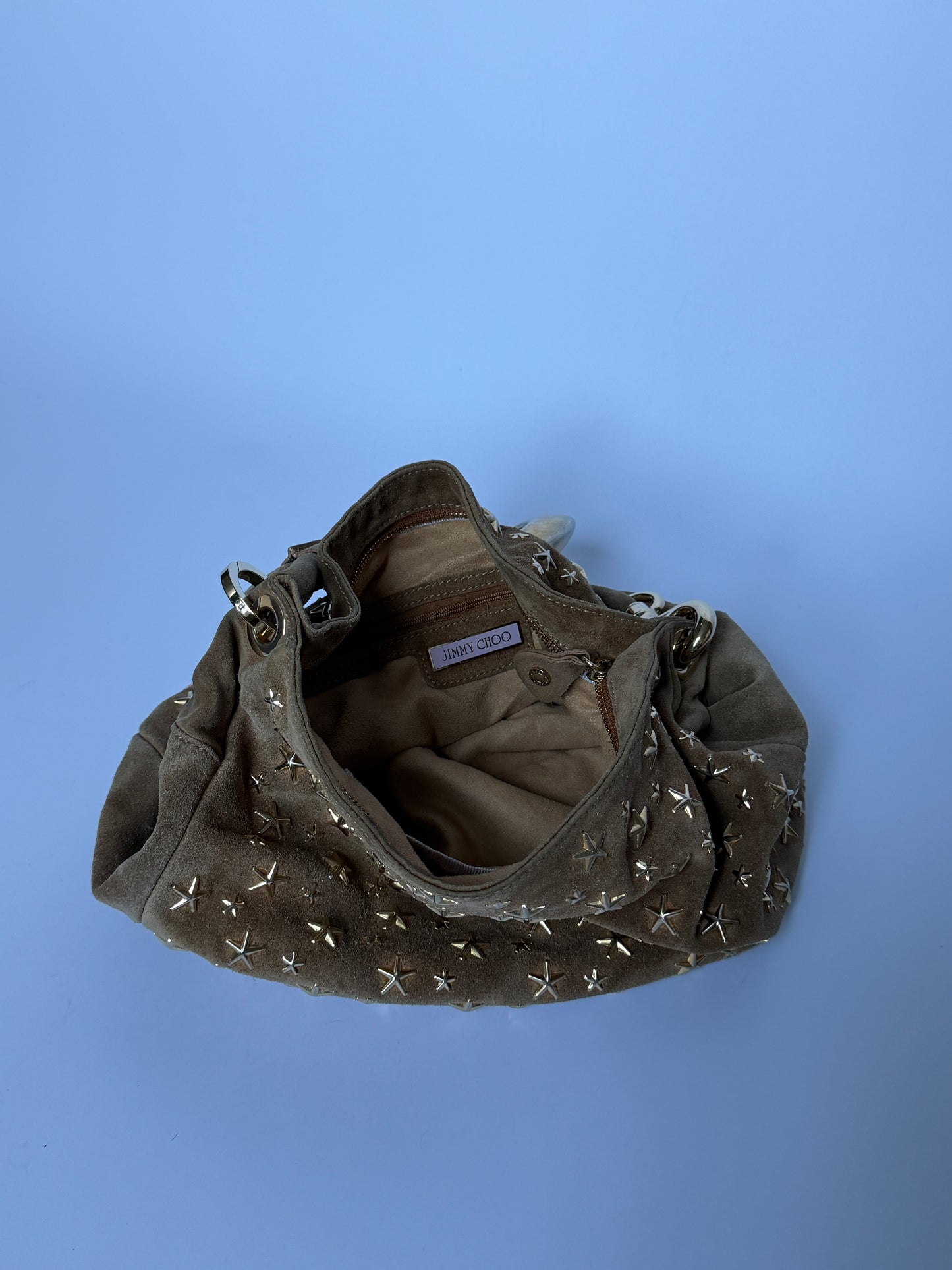 Jimmy Choo Sky Suede Bangle Hobo Bag