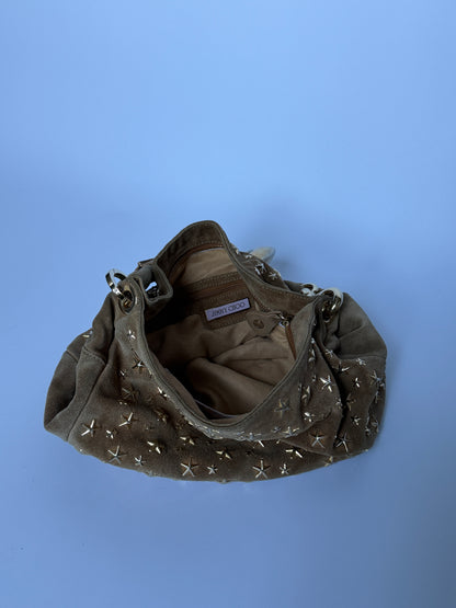 Jimmy Choo Sky Suede Bangle Hobo Bag