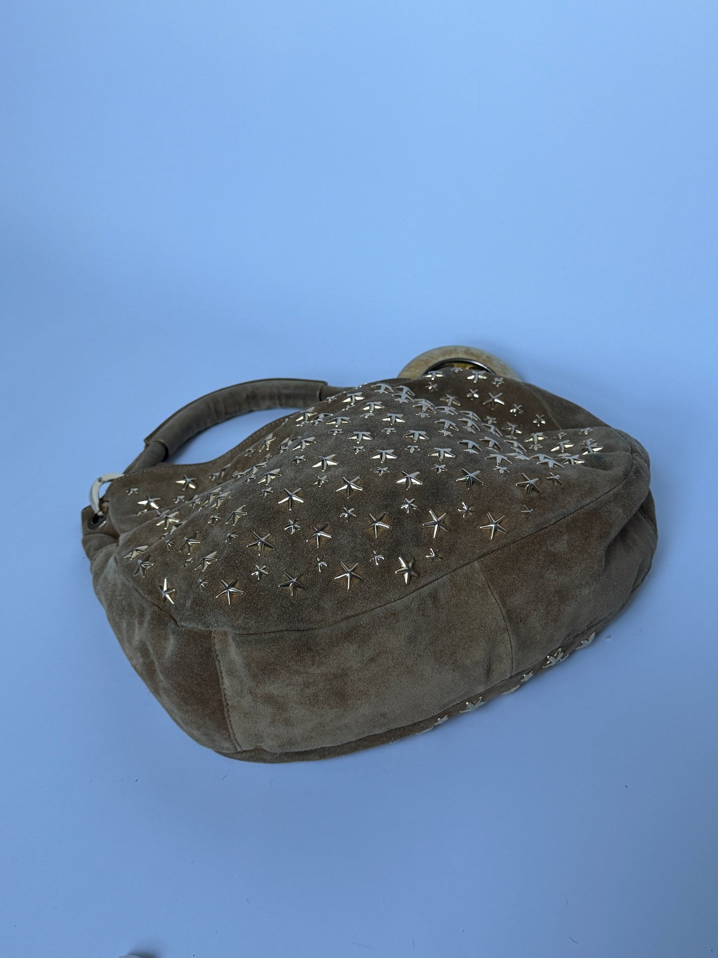 Jimmy Choo Sky Suede Bangle Hobo Bag