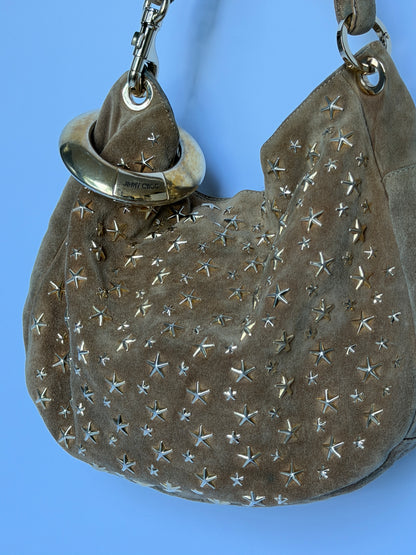Jimmy Choo Sky Suede Bangle Hobo Bag
