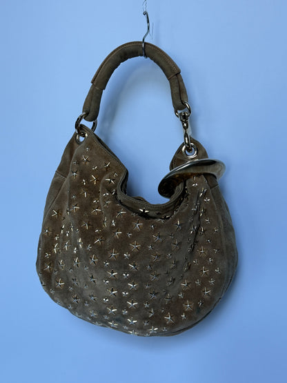 Jimmy Choo Sky Suede Bangle Hobo Bag