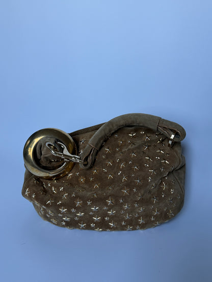 Jimmy Choo Sky Suede Bangle Hobo Bag