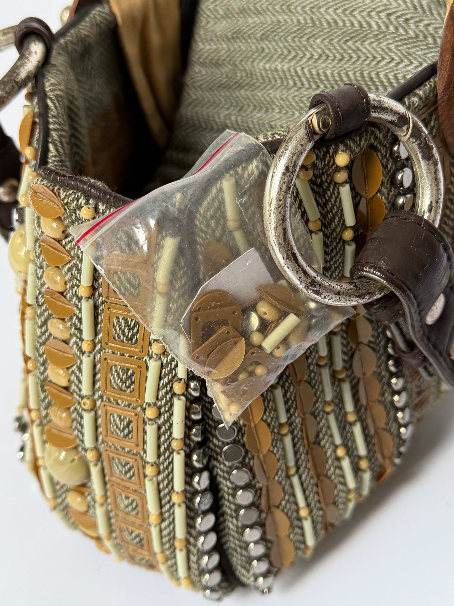 Jamin Puech Herringbone Shoulder Bag