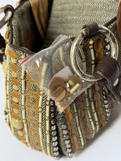 Jamin Puech Herringbone Shoulder Bag