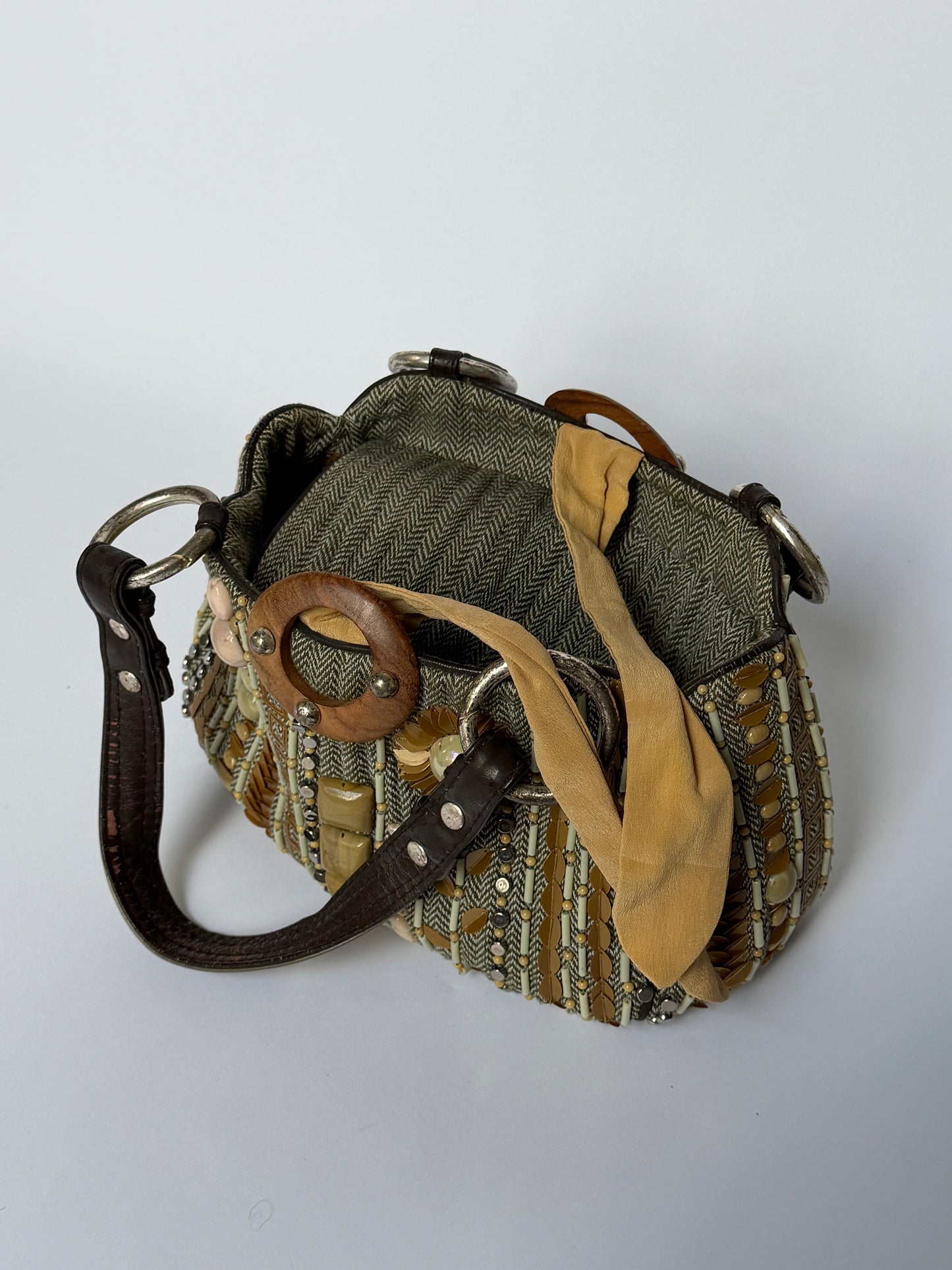 Jamin Puech Herringbone Shoulder Bag