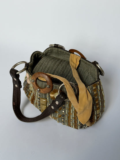 Jamin Puech Herringbone Shoulder Bag