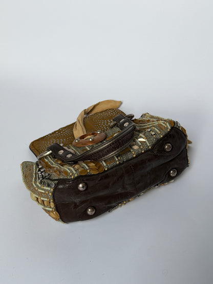 Jamin Puech Herringbone Shoulder Bag