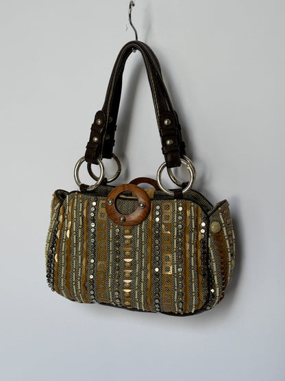Jamin Puech Herringbone Shoulder Bag