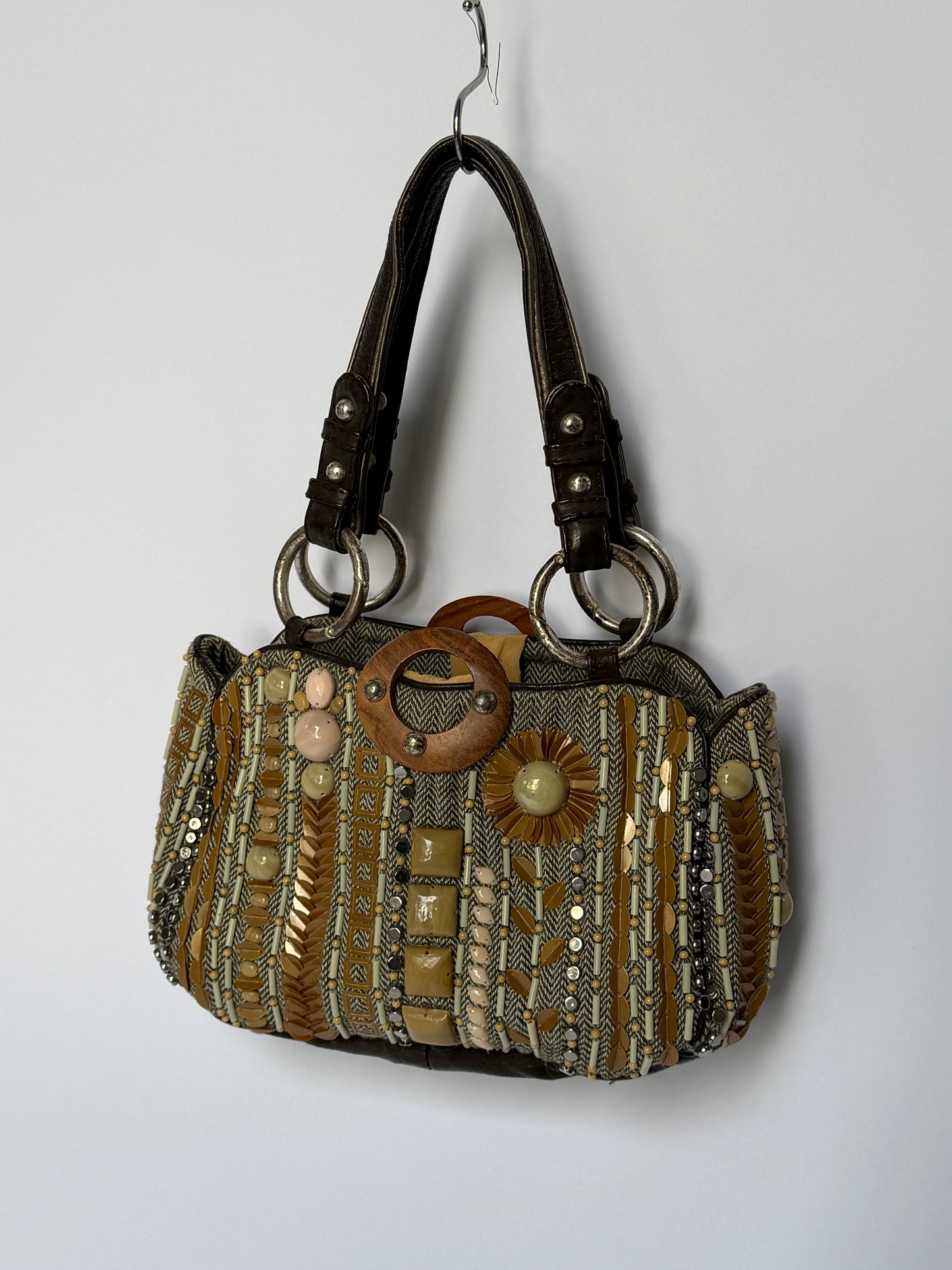 Jamin Puech Herringbone Shoulder Bag