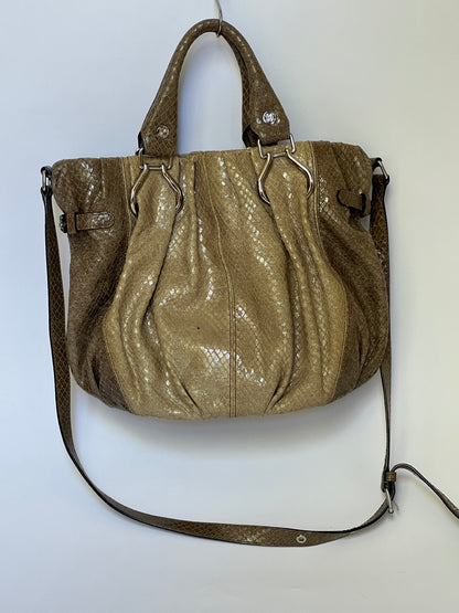 Celine Python-Embossed High Gloss Hobo Bag