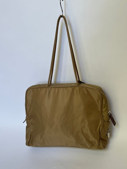 Prada Tessuto Nylon Lock & Key Shoulder Bag