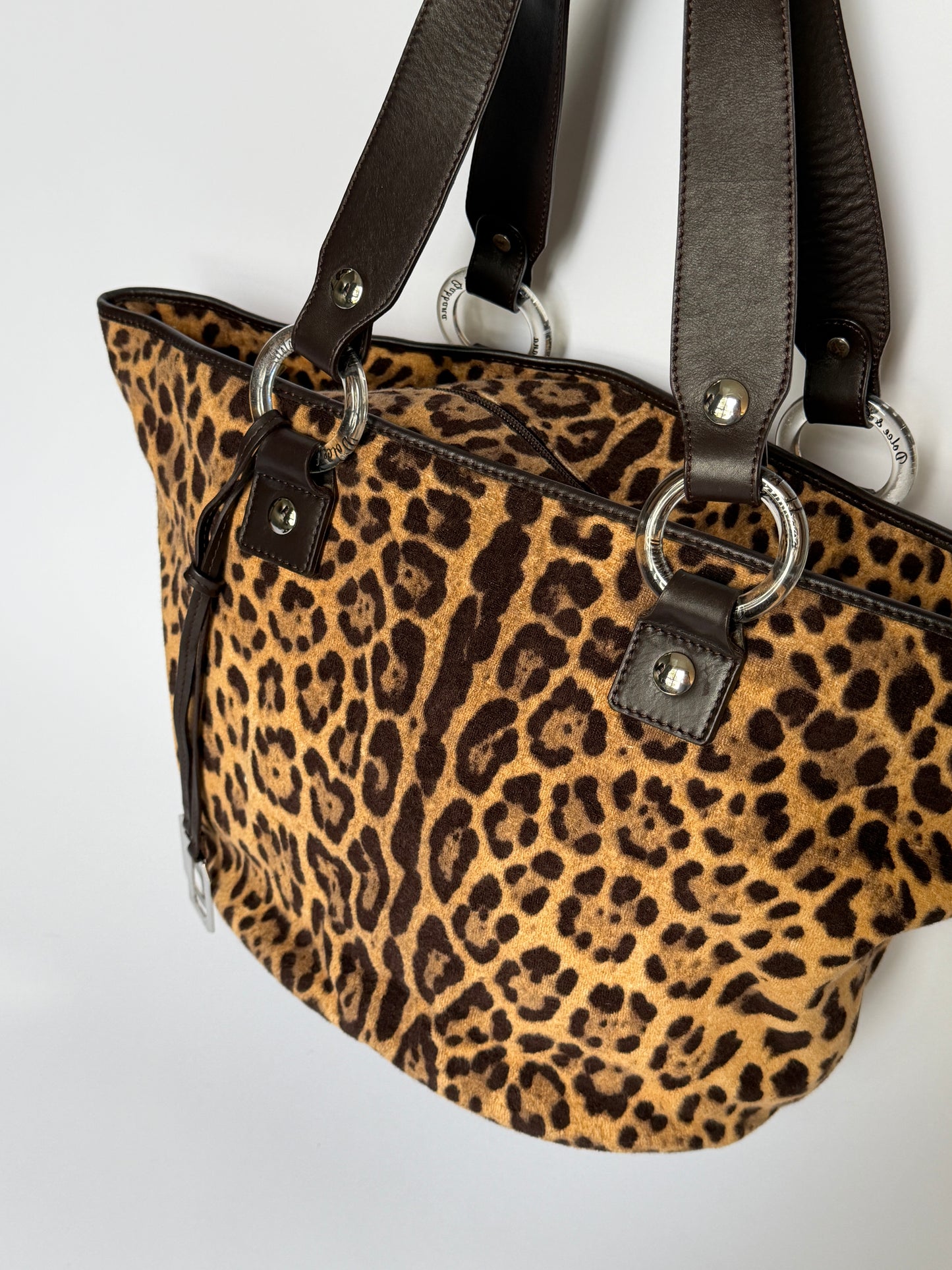 Dolce & Gabbana Leopard Terry Tote