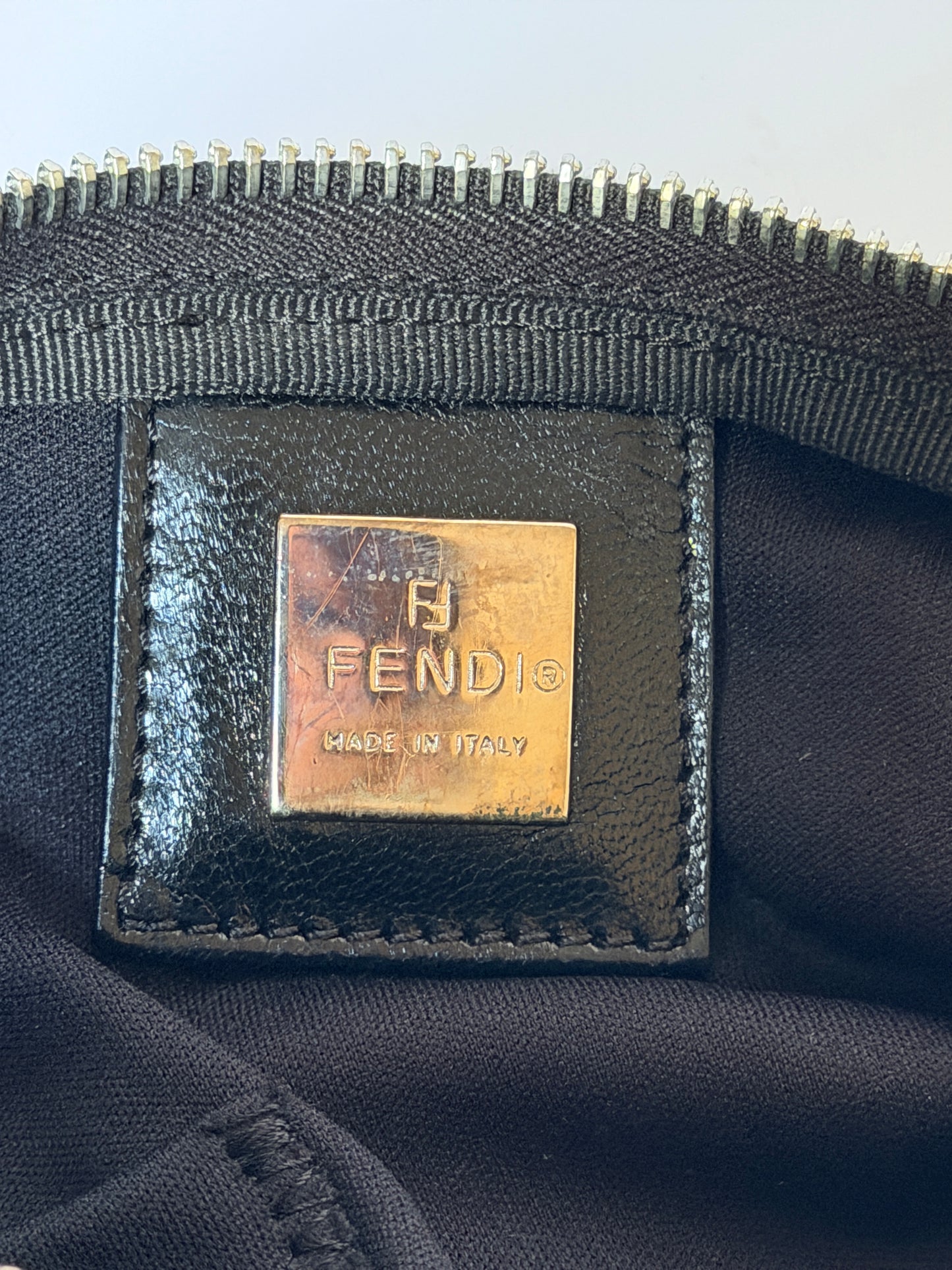 Fendi Black Nylon Mini Shoulder Bag