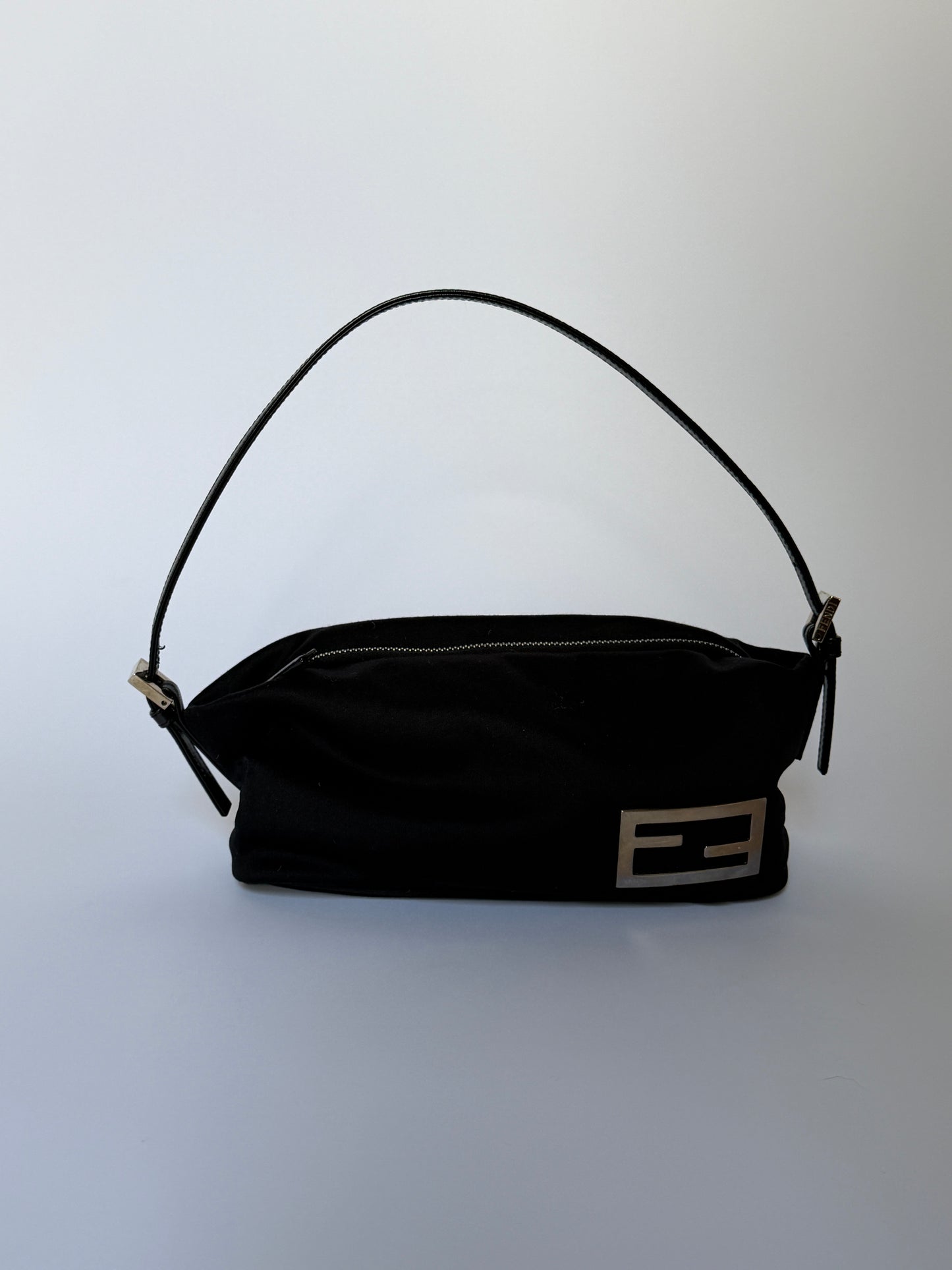Fendi Black Nylon Mini Shoulder Bag