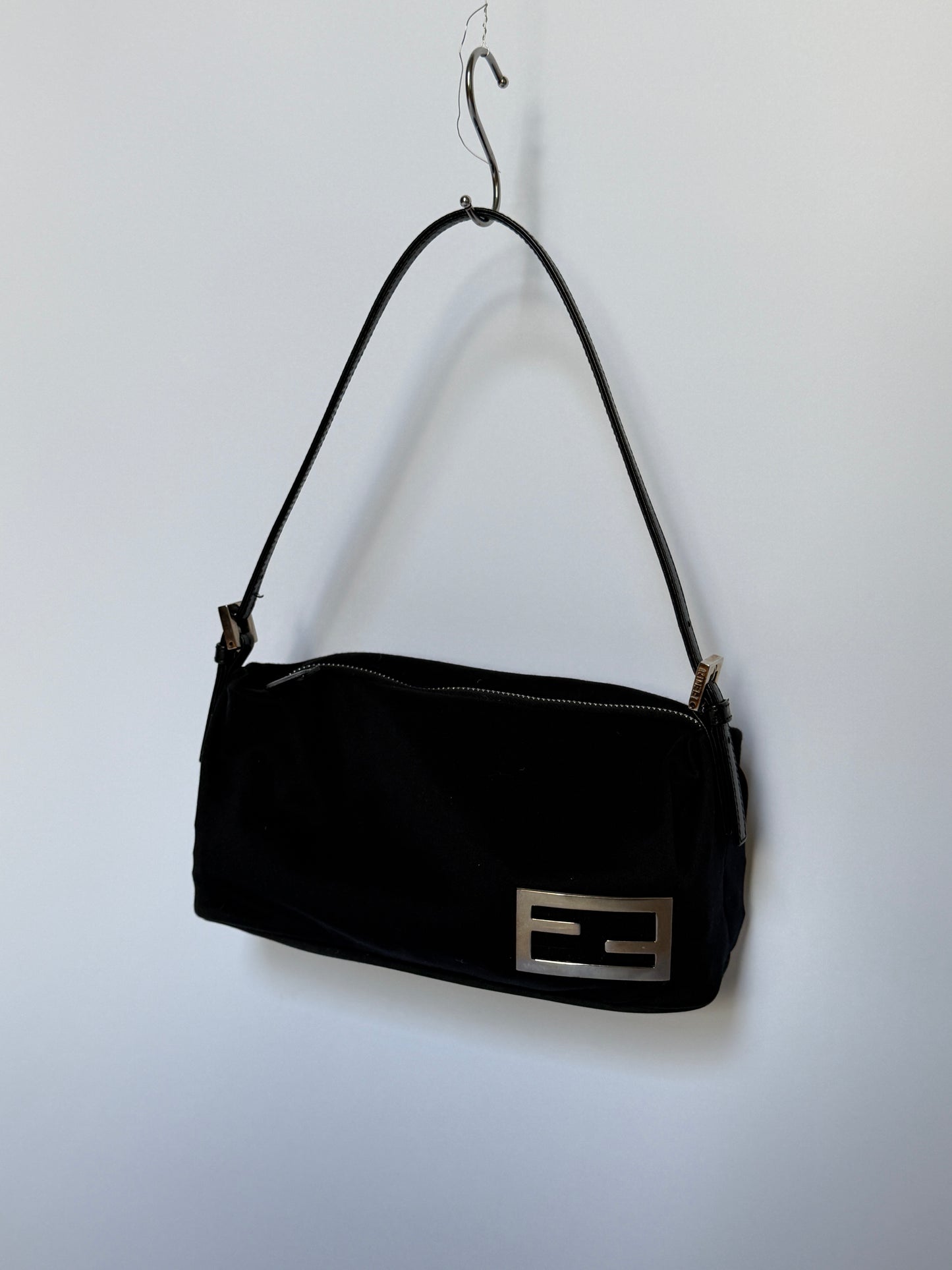 Fendi Black Nylon Mini Shoulder Bag