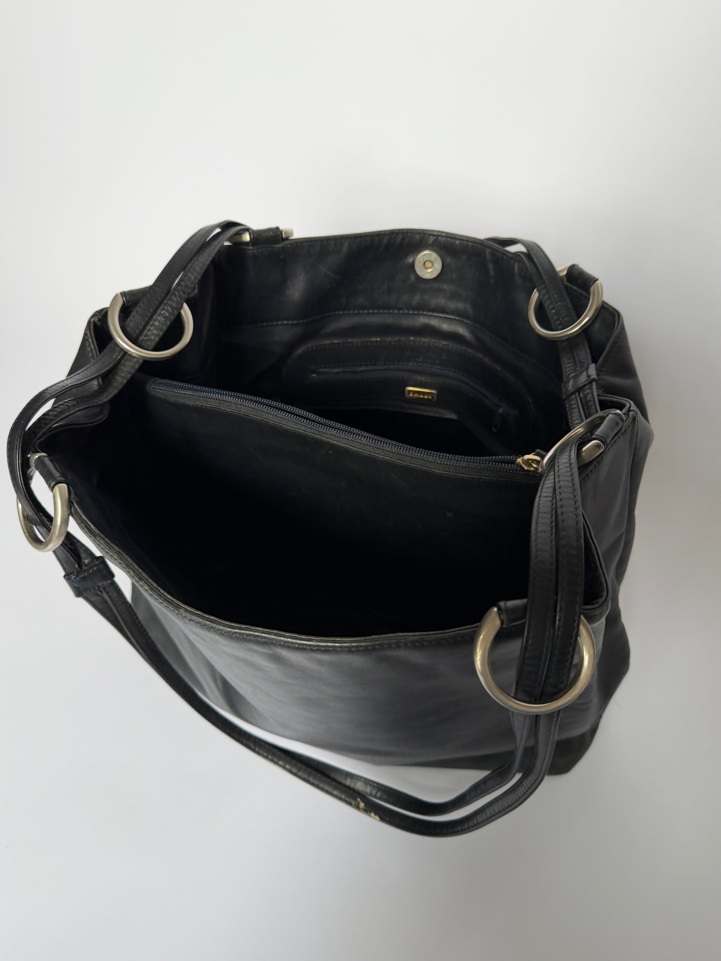 Vintage Bally Silver Ring Tote Bag