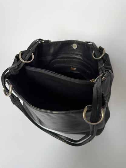 Vintage Bally Silver Ring Tote Bag