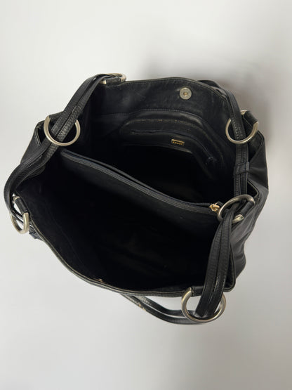 Vintage Bally Silver Ring Tote Bag