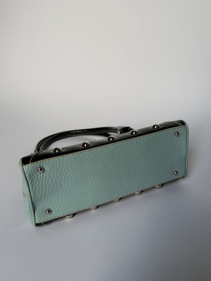 Dolce & Gabbana Baby Blue Studded Leather Bag