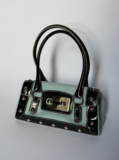 Dolce & Gabbana Baby Blue Studded Leather Bag