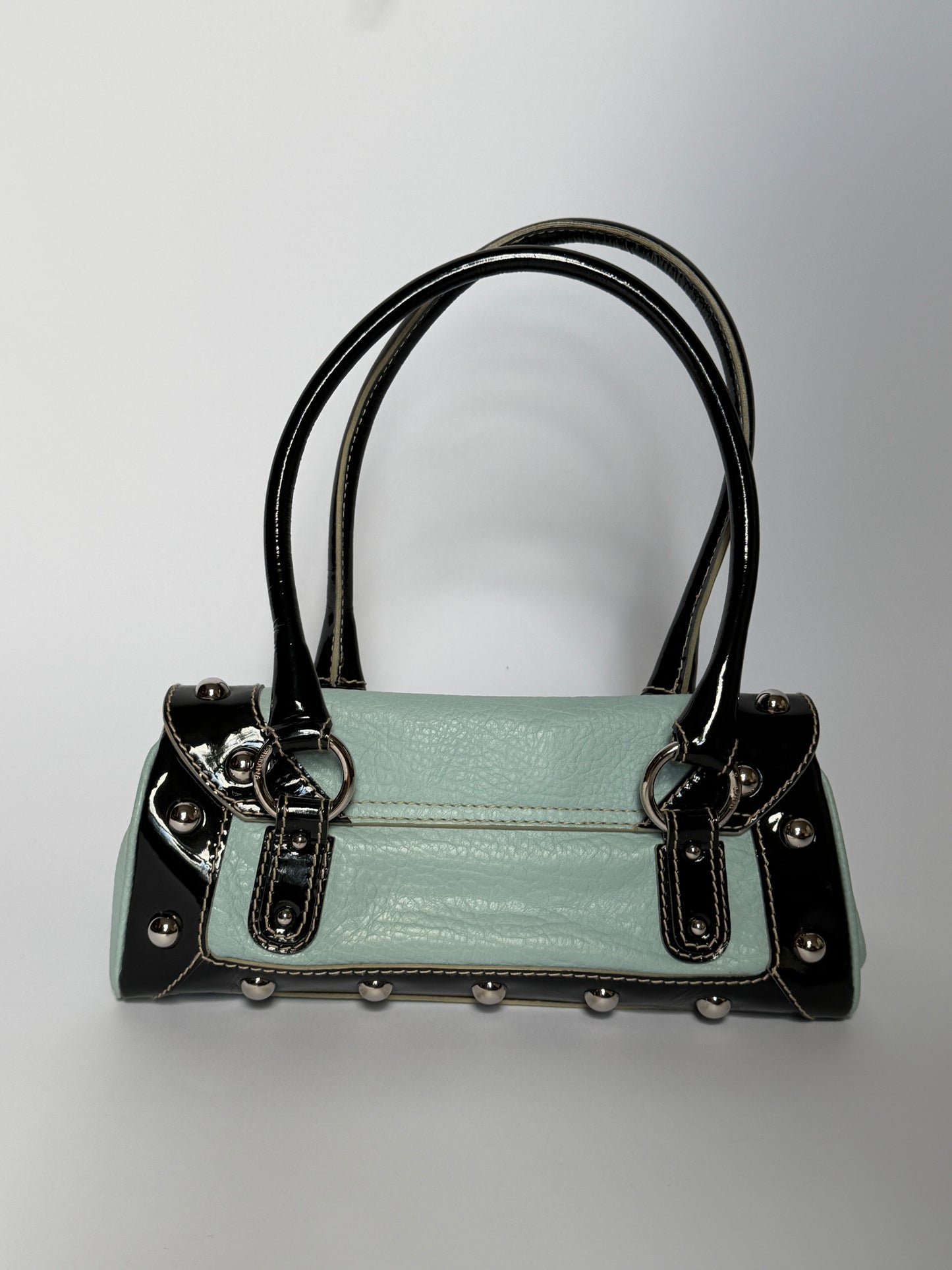 Dolce & Gabbana Baby Blue Studded Leather Bag