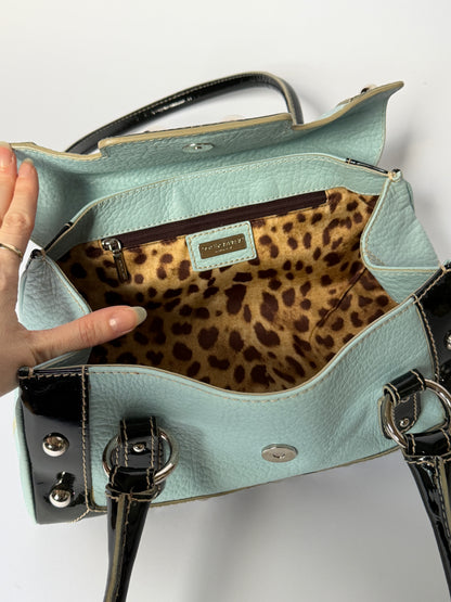 Dolce & Gabbana Baby Blue Studded Leather Bag