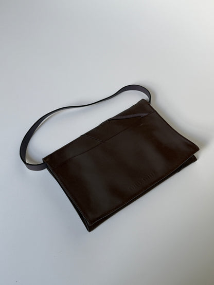 1990s Miu Miu Flower Leather Shoulder Bag/Clutch