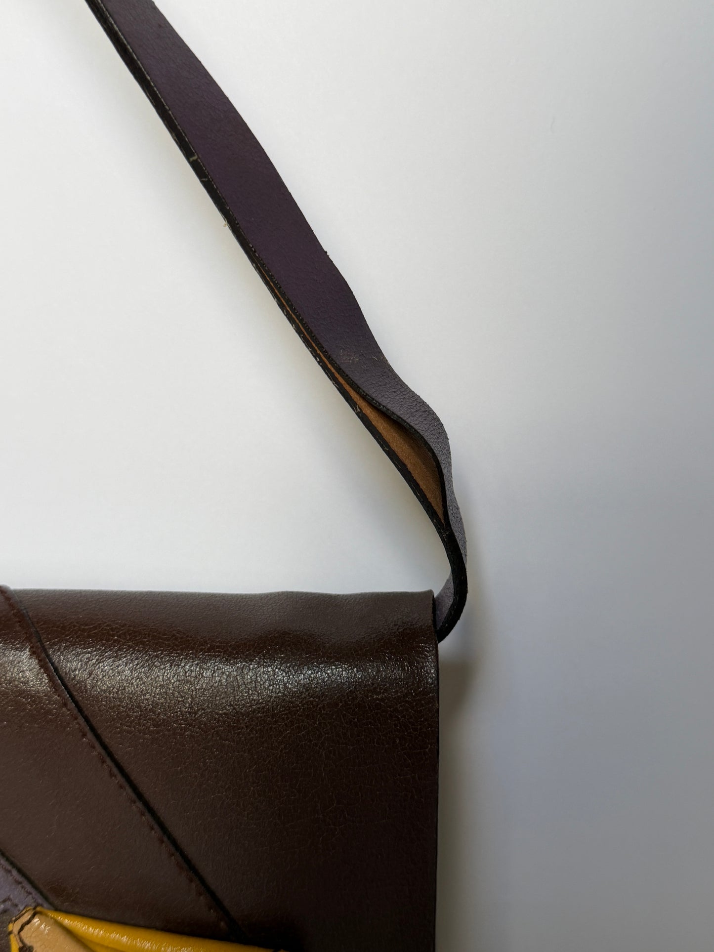 1990s Miu Miu Flower Leather Shoulder Bag/Clutch