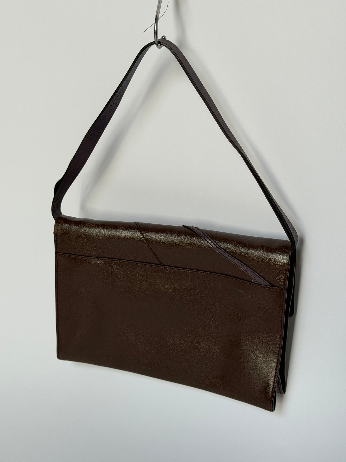 1990s Miu Miu Flower Leather Shoulder Bag/Clutch
