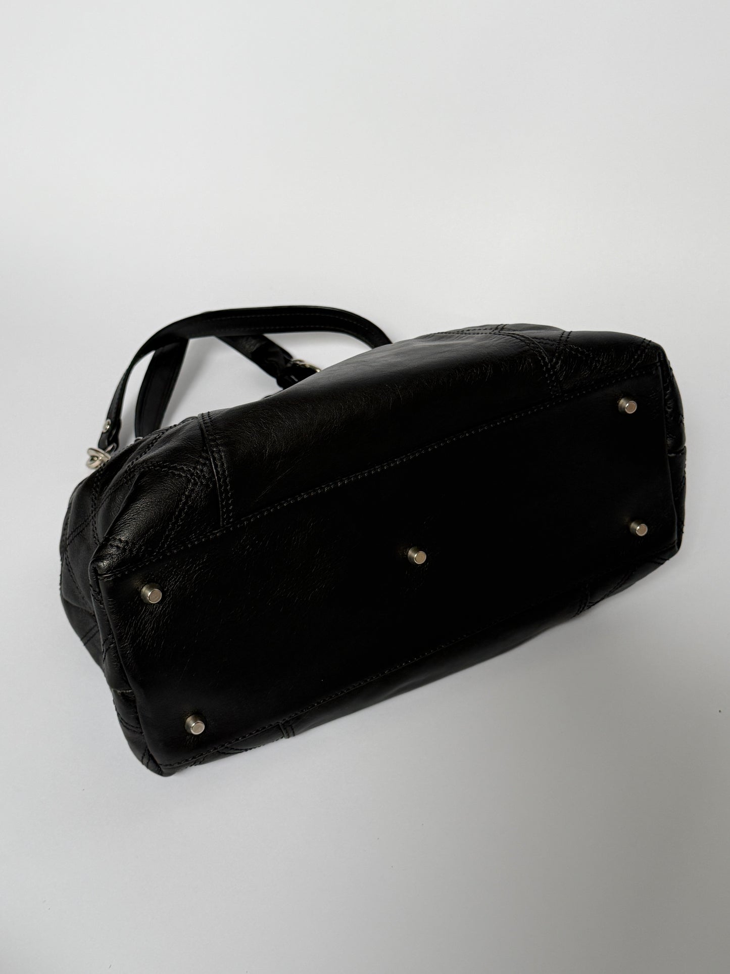 Leather Chain Handle Bag