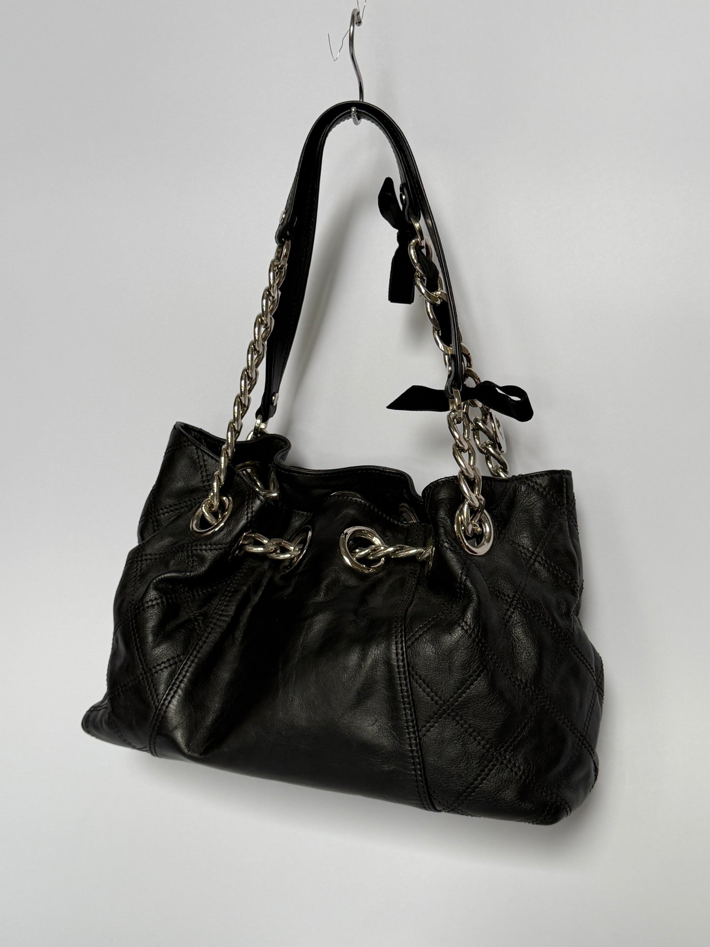 Leather Chain Handle Bag
