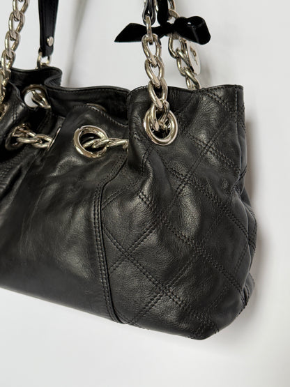 Leather Chain Handle Bag
