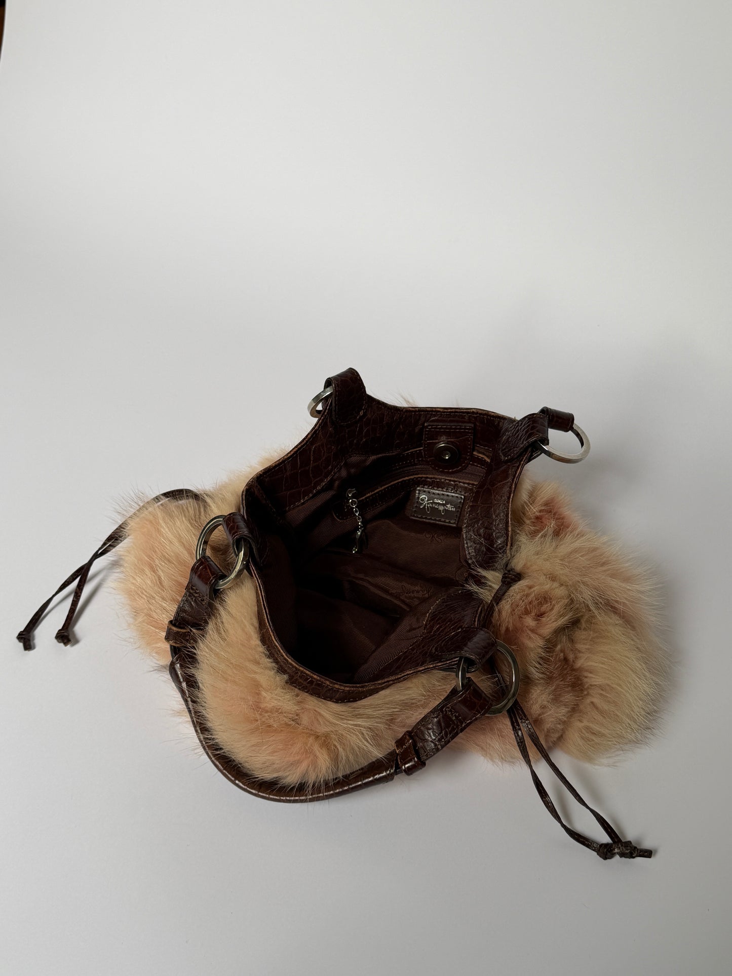 Rabbit Fur Hobo Bag – Japanese Designer