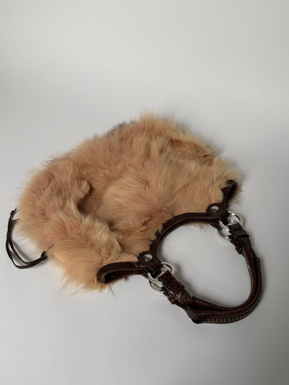 Rabbit Fur Hobo Bag – Japanese Designer