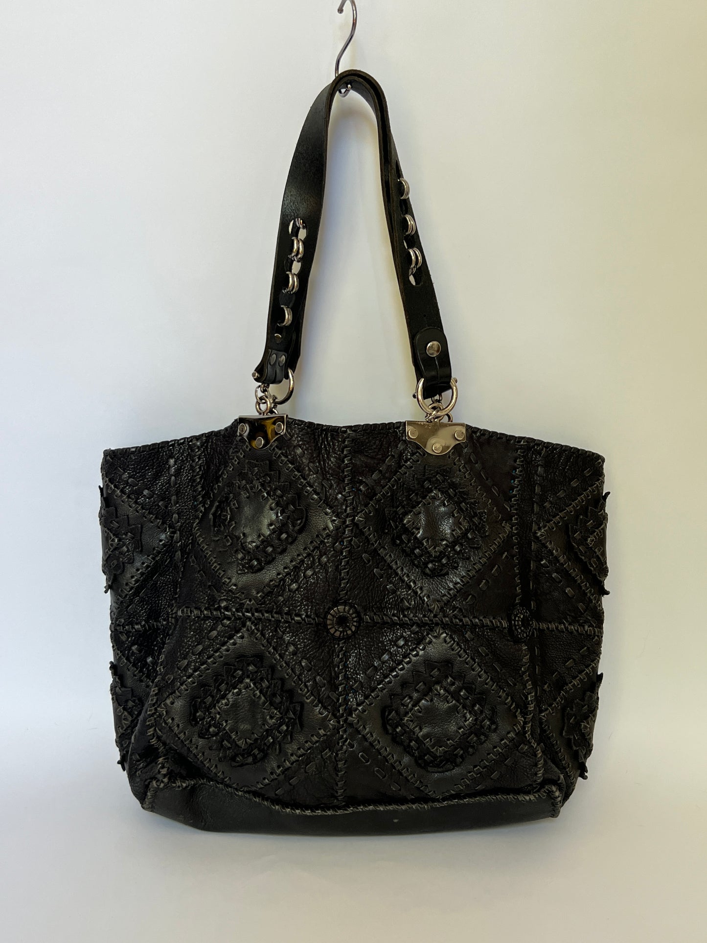 French Artisan Patchwork Leather Tote