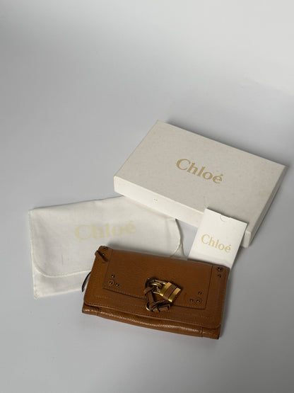 Chloe Paddington Wallet — Cognac