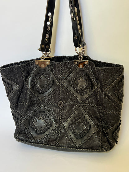 French Artisan Patchwork Leather Tote