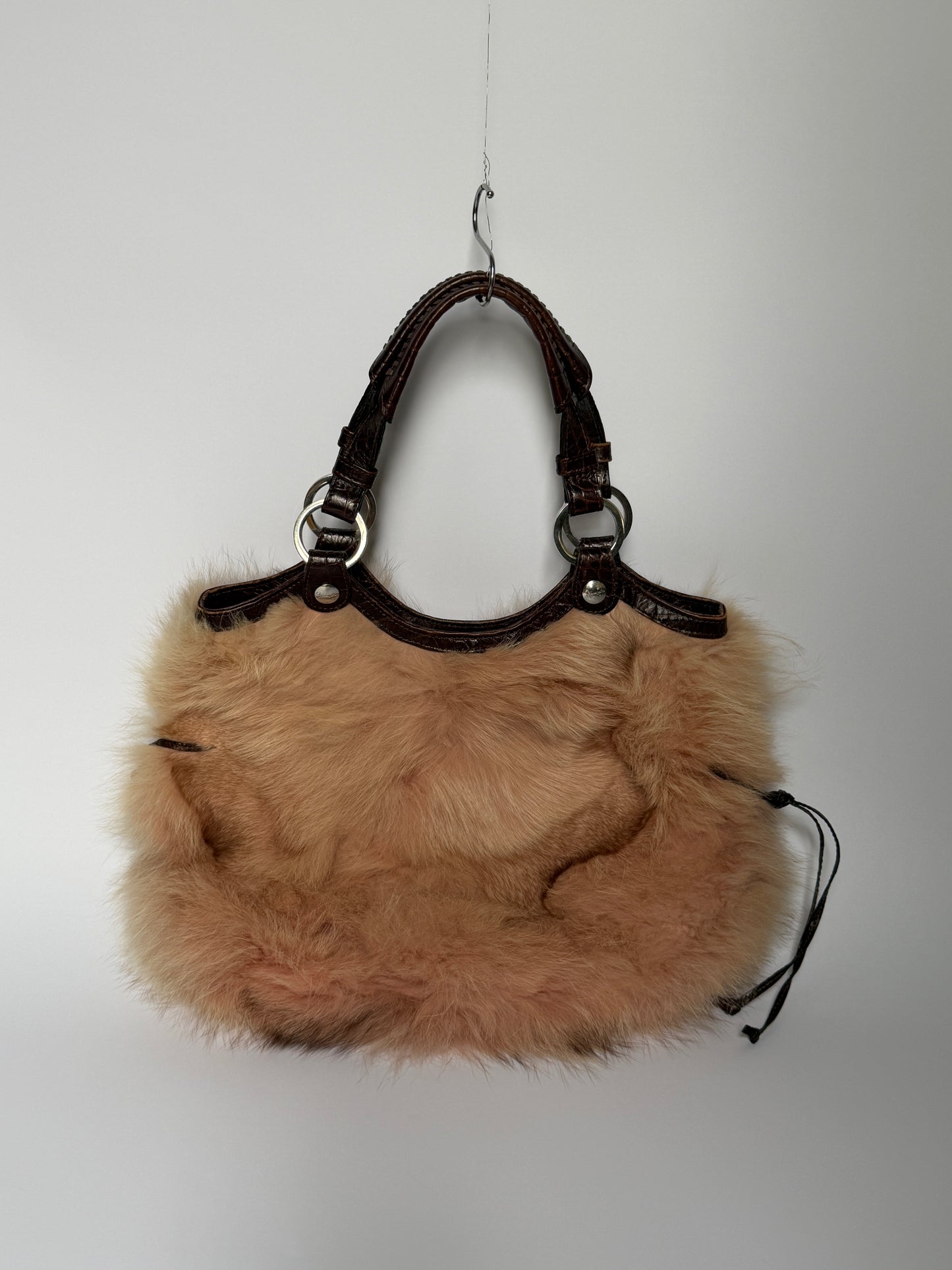 Rabbit Fur Hobo Bag – Japanese Designer