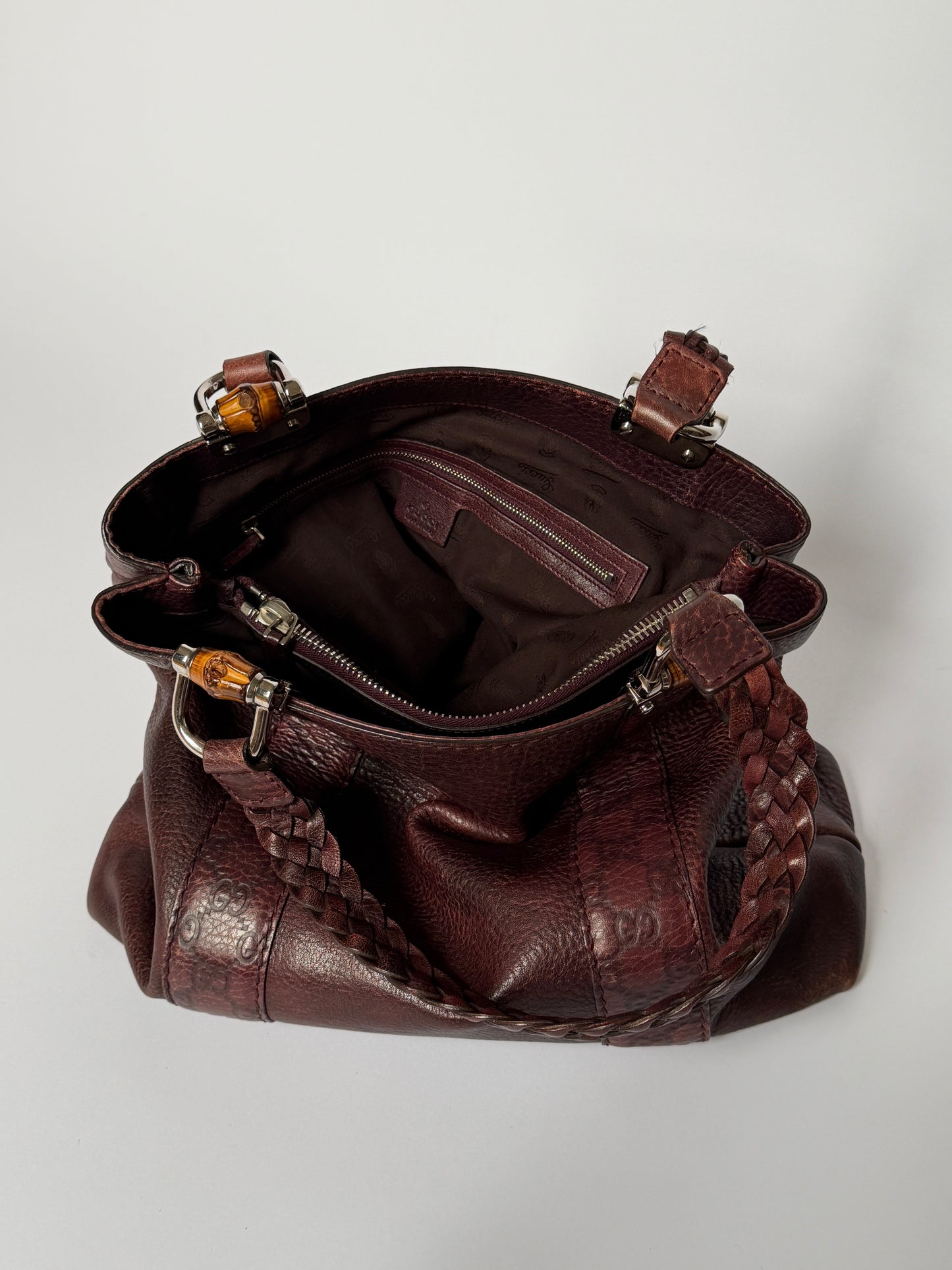 Gucci Guccissima Bamboo Leather Tote