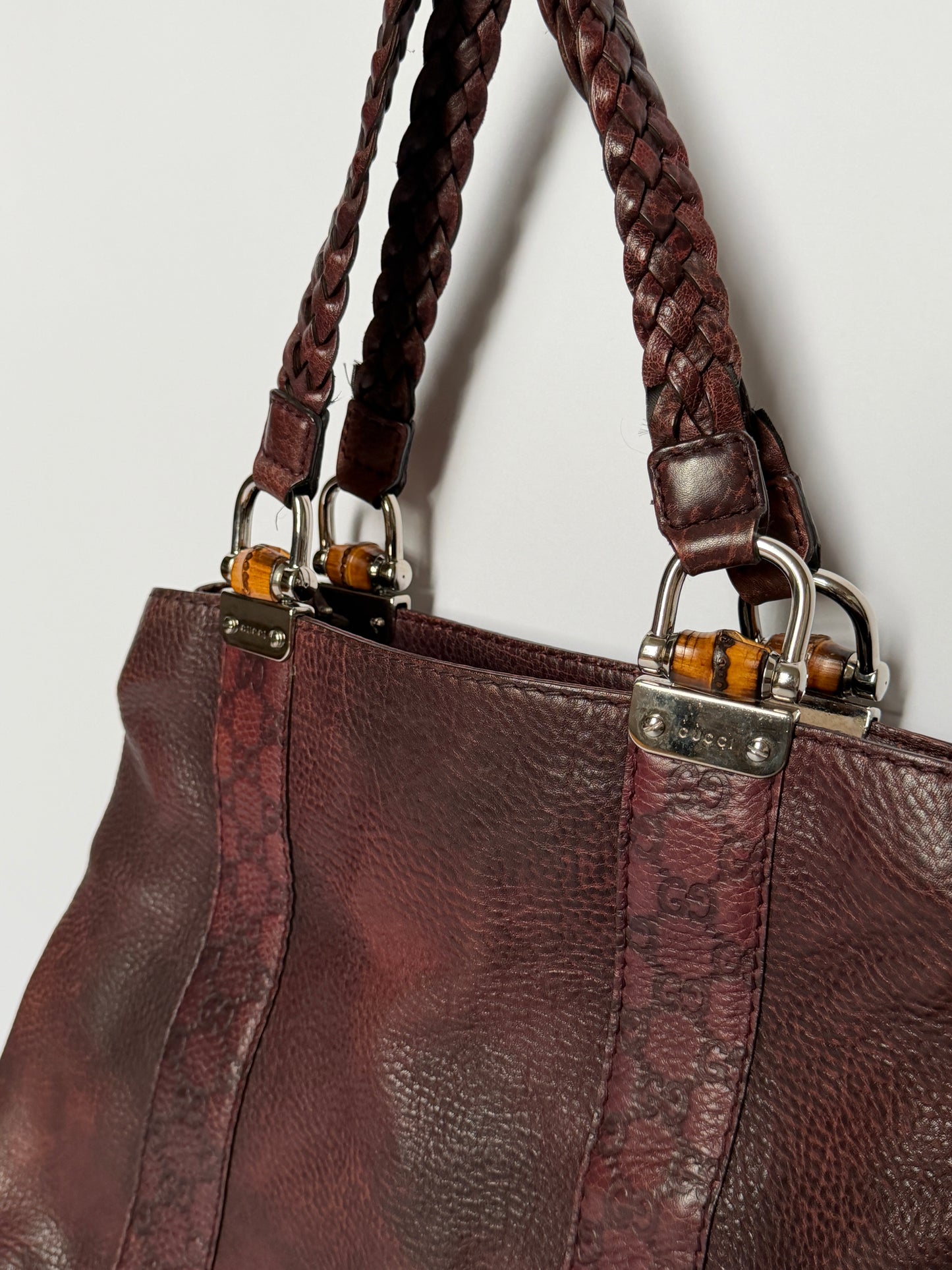 Gucci Guccissima Bamboo Leather Tote