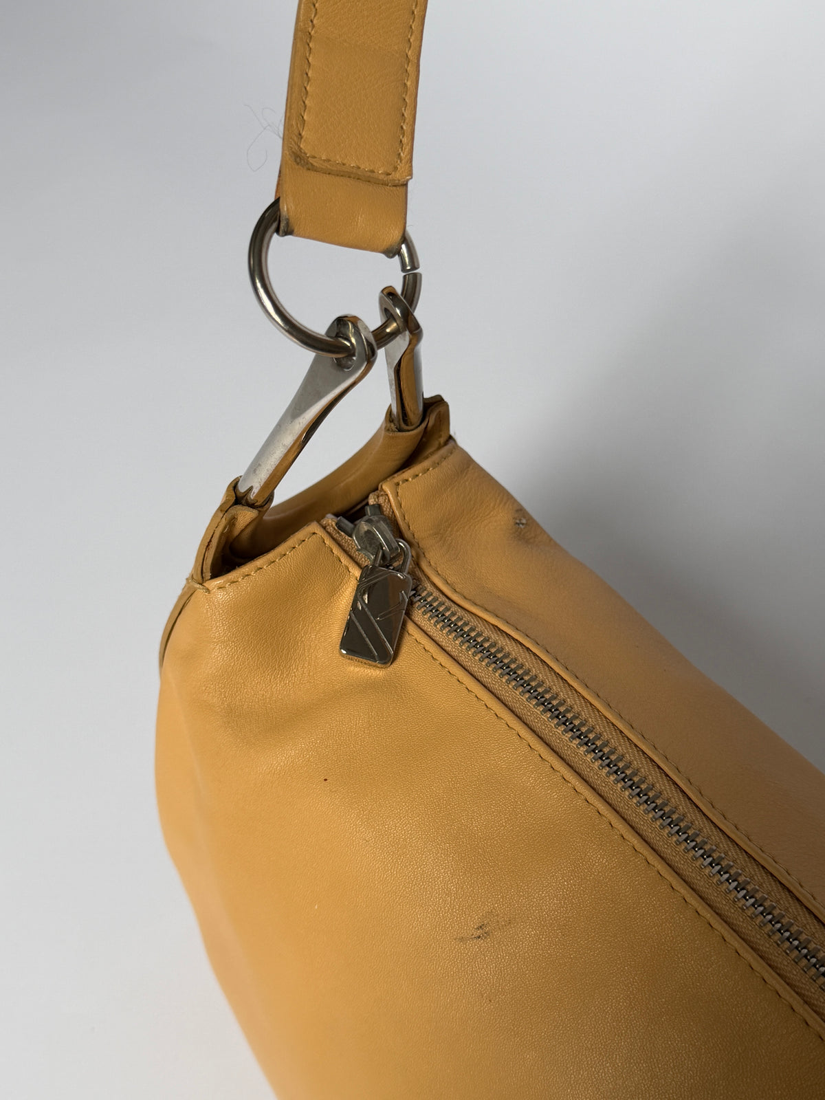 90s Furla Sculptural Hardware Shoulder Bag