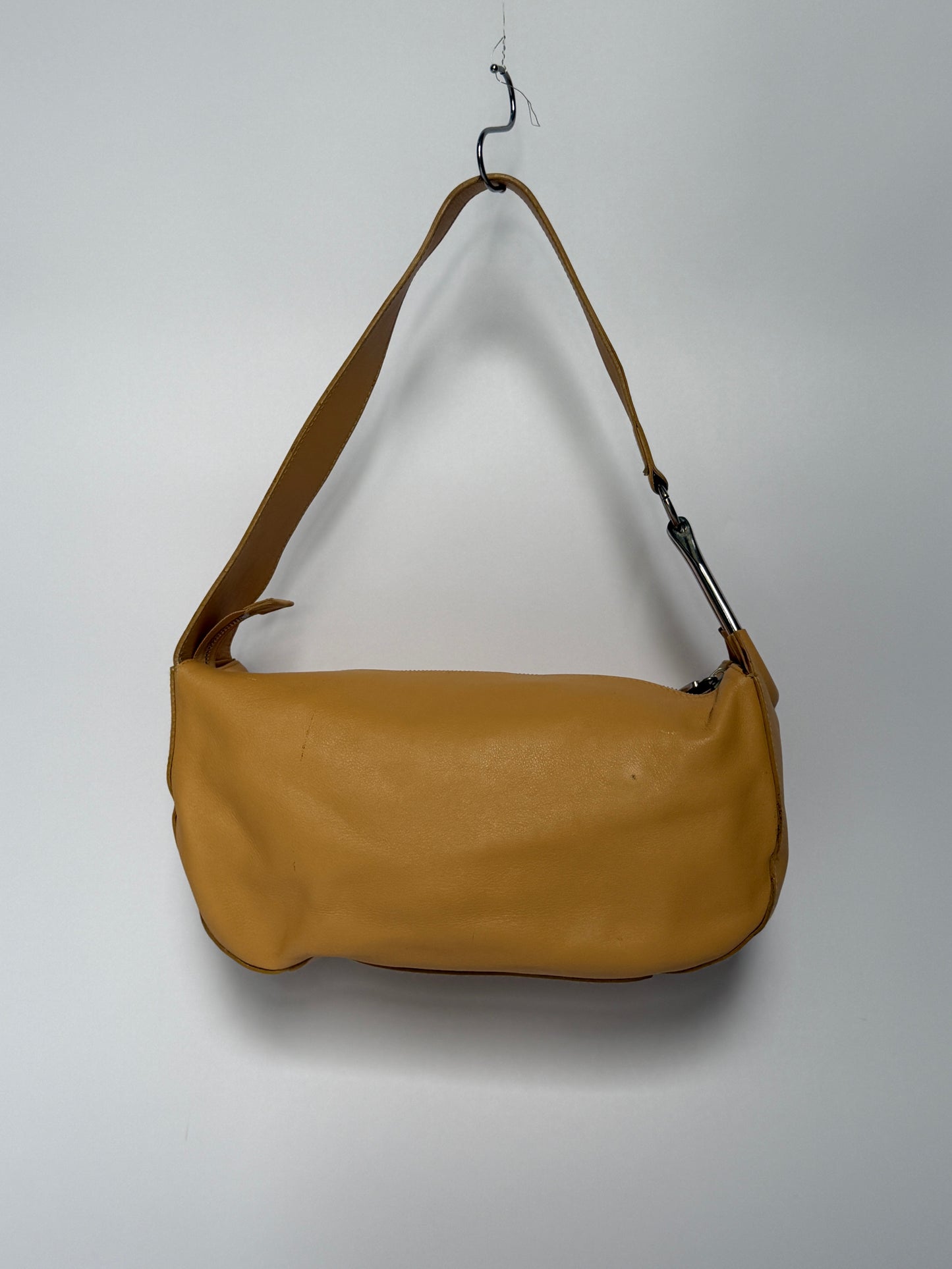 90s Furla Sculptural Hardware Shoulder Bag