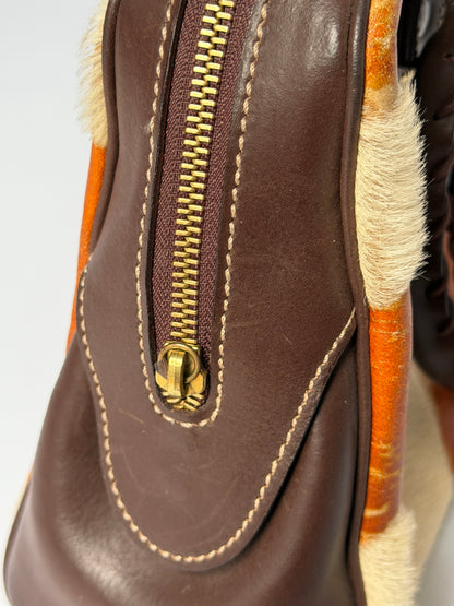 Vintage Pony Hair Boston Bag