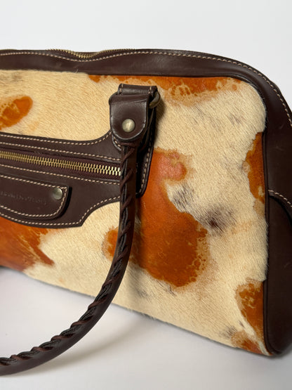 Vintage Pony Hair Boston Bag