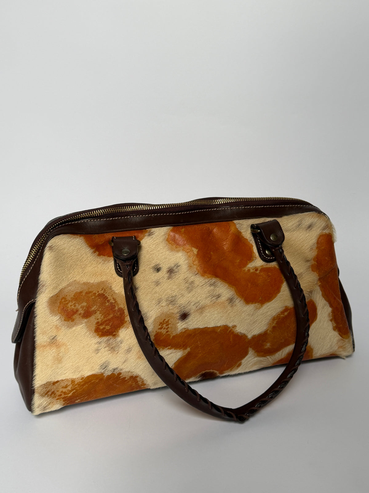 Vintage Pony Hair Boston Bag