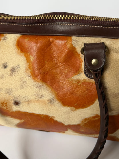 Vintage Pony Hair Boston Bag